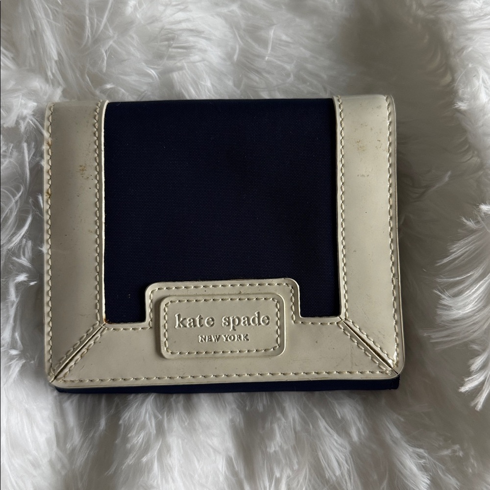 Kate Spade Blue and Cream Wallet